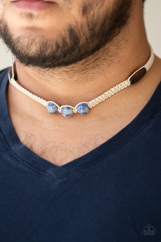 Stonemason Style Blue Urban Necklace