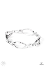 Load image into Gallery viewer, Interwoven Illusion White Hinged Bracelet