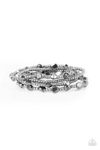 Load image into Gallery viewer, Fashionably Faceted Black Bracelet