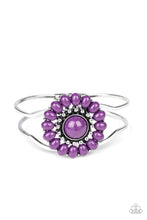 Load image into Gallery viewer, Posy Pop Purple Hinged Bracelet