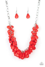 Load image into Gallery viewer, Colorfully Clustered Red Necklace