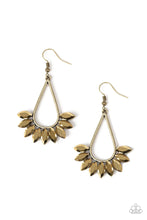 Load image into Gallery viewer, Be On Guard Brass Earrings