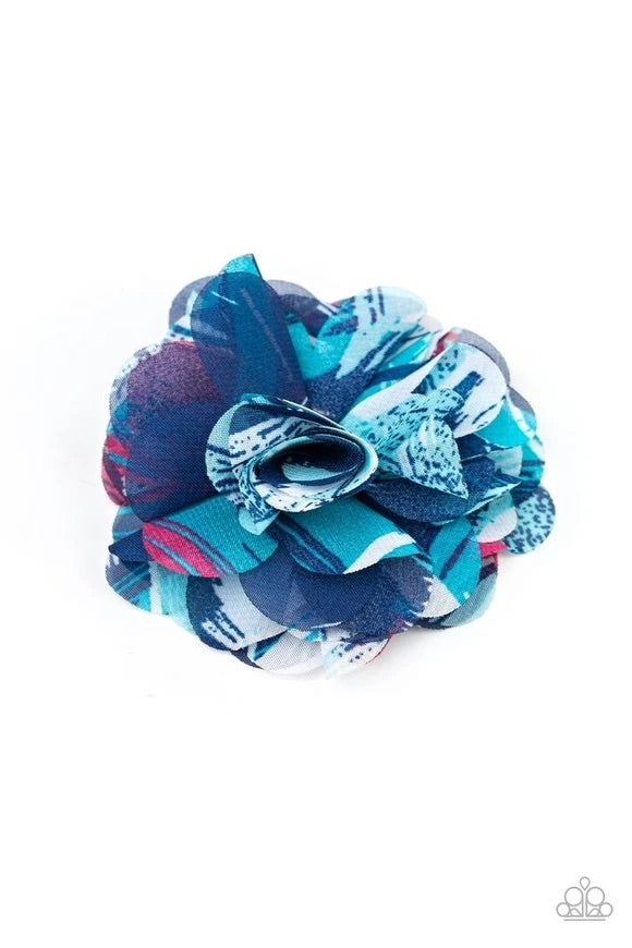 Rogue Rose Blue Hair Clip