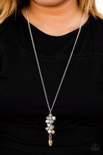Load image into Gallery viewer, Somewhere Over the Glitter Rainbow Brown Necklace
