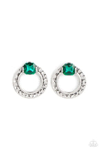 Load image into Gallery viewer, Smoldering Scintillation Green Post Earrings