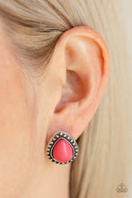 Load image into Gallery viewer, Boldly Beaded Pink Post Earrings