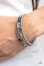 Load image into Gallery viewer, Bonus Bling Purple Hinged Bracelet
