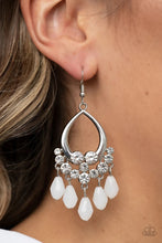 Load image into Gallery viewer, Famous Fashionista White Earrings