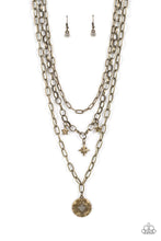 Load image into Gallery viewer, Under the Northern Lights Brass Necklace