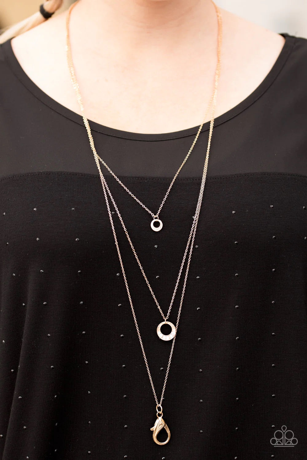 Grandiose Glamour Gold Lanyard