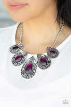 Load image into Gallery viewer, Opal Auras Purple Necklace
