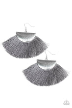 Load image into Gallery viewer, Fox Trap Silver Tassel Earrings