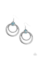Load image into Gallery viewer, Spun Out Opulence Blue Earrings