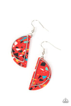 Load image into Gallery viewer, Flashdance Fashionista Red Earrings