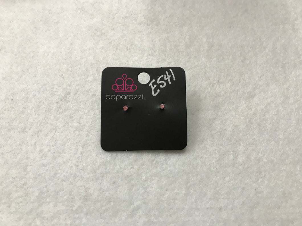 Starlet Shimmer Small Gem Pink Earrings #541