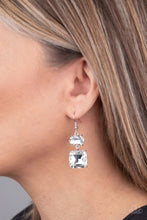 Load image into Gallery viewer, All Ice On Me White Earrings