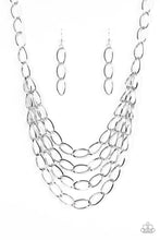 Load image into Gallery viewer, Chain Reaction Silver Necklace