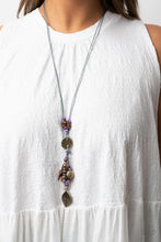 Load image into Gallery viewer, Knotted Keepsake Purple Necklace