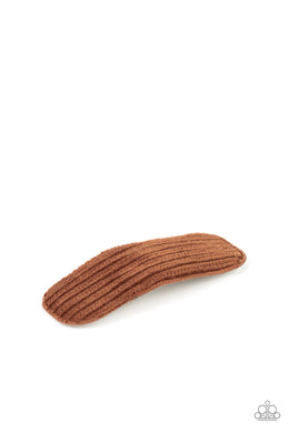Corduroy Couture Brown Hair Clip
