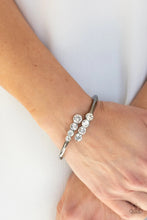 Load image into Gallery viewer, Defying Dazzle Black Hinged Bracelet