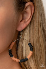Load image into Gallery viewer, Skillfully Stacked Black Earrings