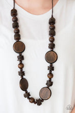 Load image into Gallery viewer, Tiki Tonga Brown Wood Necklace