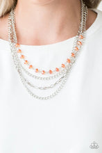 Load image into Gallery viewer, Extravagant Elegance Orange Necklace