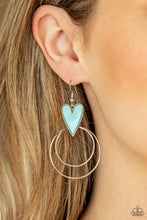 Load image into Gallery viewer, Happily Ever Hearts Blue Earrings