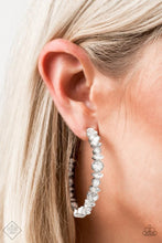 Load image into Gallery viewer, Can I Have Your Attention White Earrings