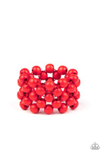 Load image into Gallery viewer, Tiki Tropicana Red Wood Bracelet