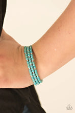 Load image into Gallery viewer, Stone Paradise Blue Coil Bracelet