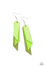 Load image into Gallery viewer, Suede Shade Green Earrings