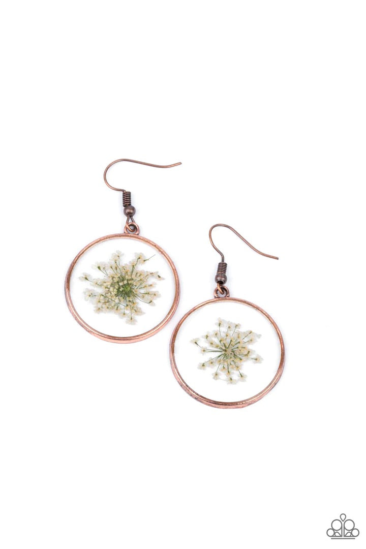 Happily Ever Eden Copper Acrylic Earrings