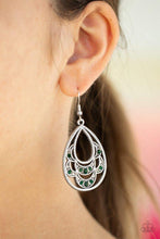 Load image into Gallery viewer, Malibu Macrame Green Earrings