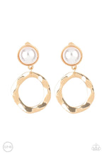 Load image into Gallery viewer, Vintage Veracity Gold Clip On Earrings