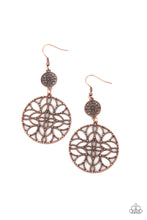 Load image into Gallery viewer, Mandala Eden Copper Earrings