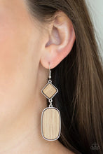 Load image into Gallery viewer, You Wood Be So Lucky Brown Wood Earrings