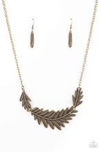 Load image into Gallery viewer, Queen of the Quill Brass Necklace