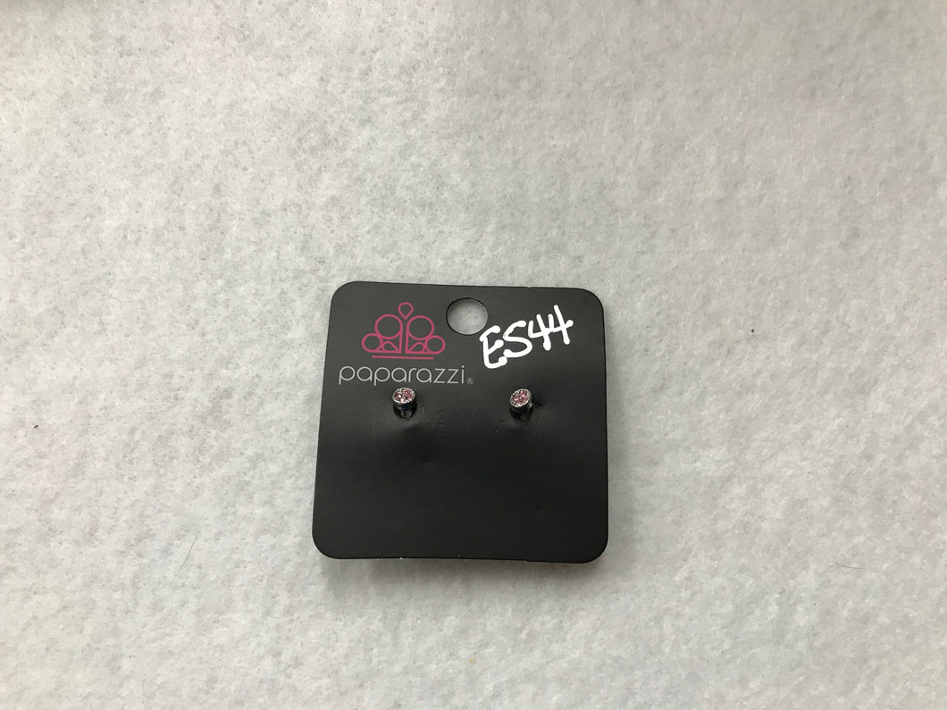 Starlet Shimmer Gems in Frame Pink Earrings #544