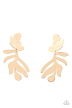 Load image into Gallery viewer, Palm Picnic Gold Earrings
