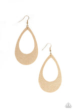 Load image into Gallery viewer, What a Natural Gold Leather Earrings