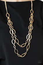 Load image into Gallery viewer, The Oval-achiever Gold Necklace