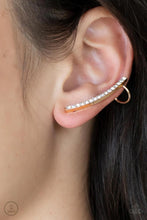 Load image into Gallery viewer, Sleekly Shimmering Gold Ear Crawlers