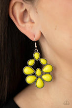 Load image into Gallery viewer, In Crowd Couture Yellow Earrings