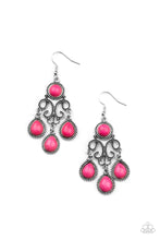 Load image into Gallery viewer, Canyon Chandelier Pink Earrings