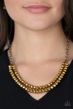 Load image into Gallery viewer, May the Fierce Be with You Brass Necklace