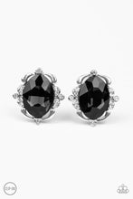 Load image into Gallery viewer, Regally Radiant Black Clip On Earrings