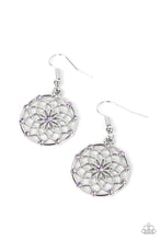 Load image into Gallery viewer, Springtime Salutations Purple Earrings