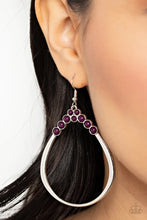 Load image into Gallery viewer, Festive Fervor Purple Earrings