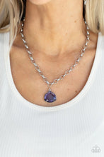 Load image into Gallery viewer, Gallery Gem Purple Necklace